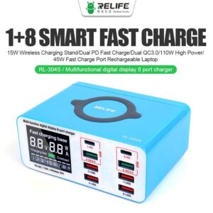 RELIFE RL-304S 8 PORT WIRELESS CHARGER