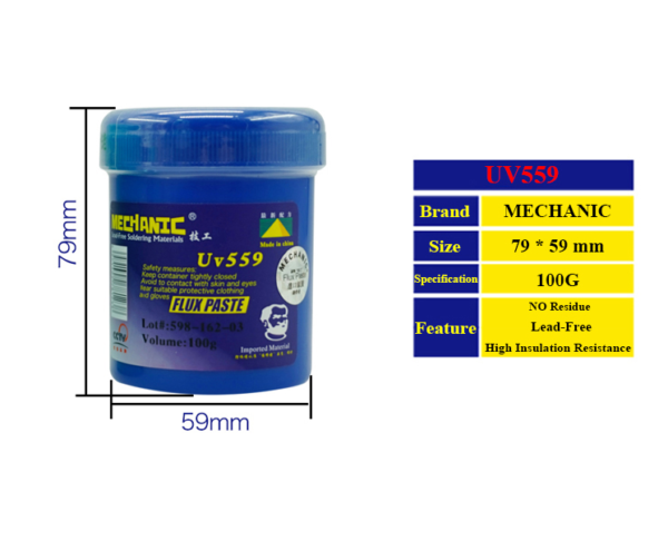 MECHANIC UV-559 100G FLUX PASTE - Image 3