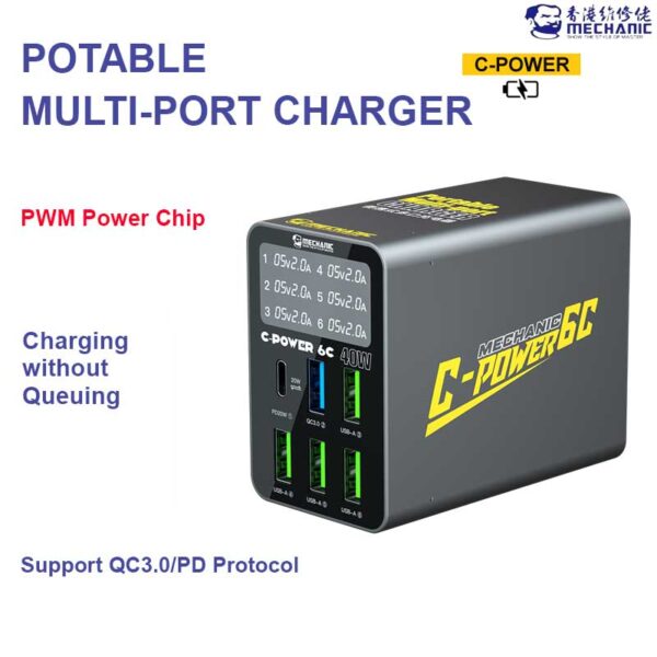 MECHANIC C POWER 6C MULTIPORT CHARGER