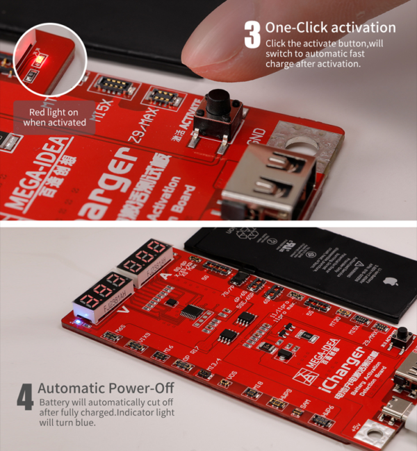 MEGA-IDEA ICHARGER 3.0 BATTERY ACTIVATION