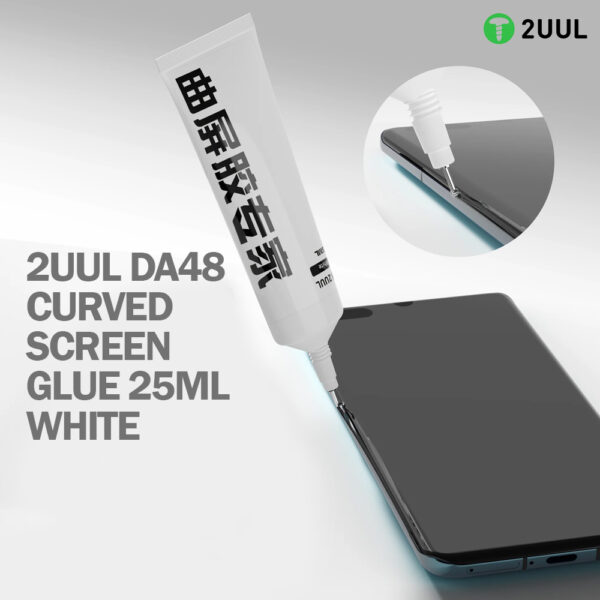 2UUL DA48 CURVED SCREEN GLUE 25ML WHITE