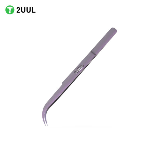 2UUL Ti22 ULTRALIGHT CURVED TWEEZER PURPLE TITANIUM