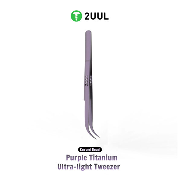 2UUL Ti22 ULTRALIGHT CURVED TWEEZER PURPLE TITANIUM - Image 3