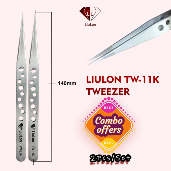 LiuLon TW-11K Tweezer 2pcs Combo Offer - Gsmsmartprice