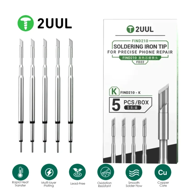 2uul FD22 C210-K Soldering Iron Tip