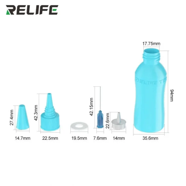 RELIFE TB1 Blue Solvent bottle