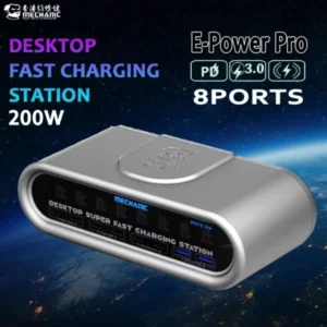 Mechanic E-Power Pro Desktop Charging Station 200W USB PD Wireless Charging Station Mechanic E-Power Pro Desktop Charging Station 200W USB PD Wireless Charging StatiON