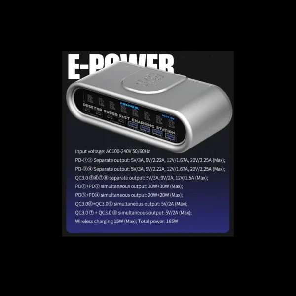 Mechanic E-Power 165W Desktop Superfast Charging Station