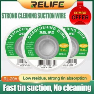 Relife RL-20A Desolder Wire Combo 3Pcs